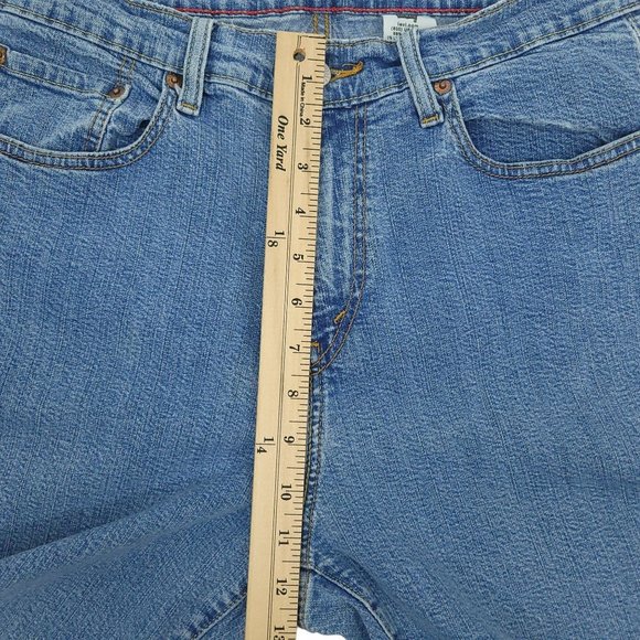 Levis 550 Relaxed Boot Cut Jeans Womens Size 16 M Light Wash Denim High Rise - Picture 4 of 13